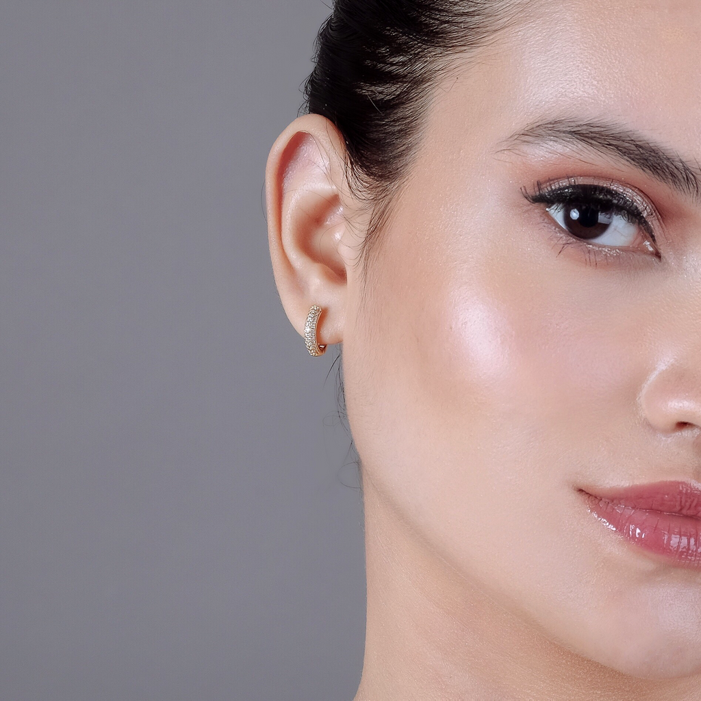 Anna CZ Hoops (18K Gold Vermeil)