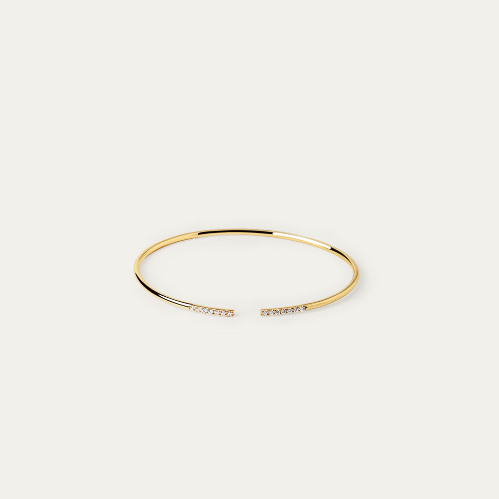 Marc CZ Bangle (18K Gold Brass)