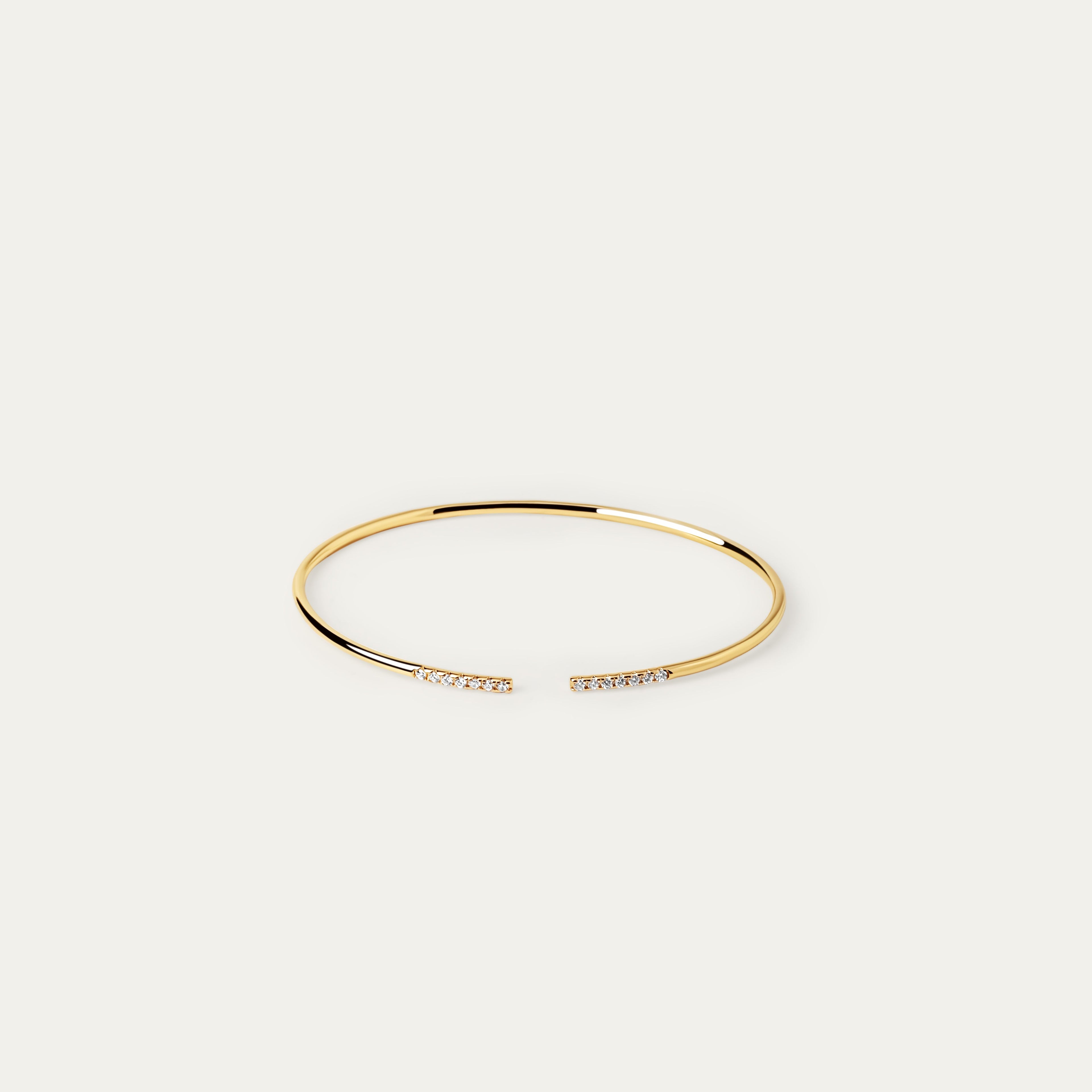 Marc CZ Bangle (18K Gold Brass)