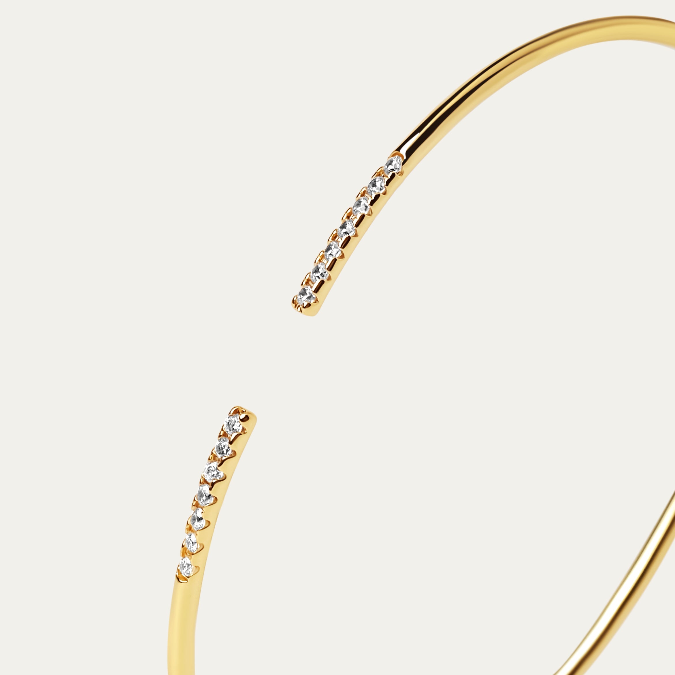 Marc CZ Bangle (18K Gold Brass)