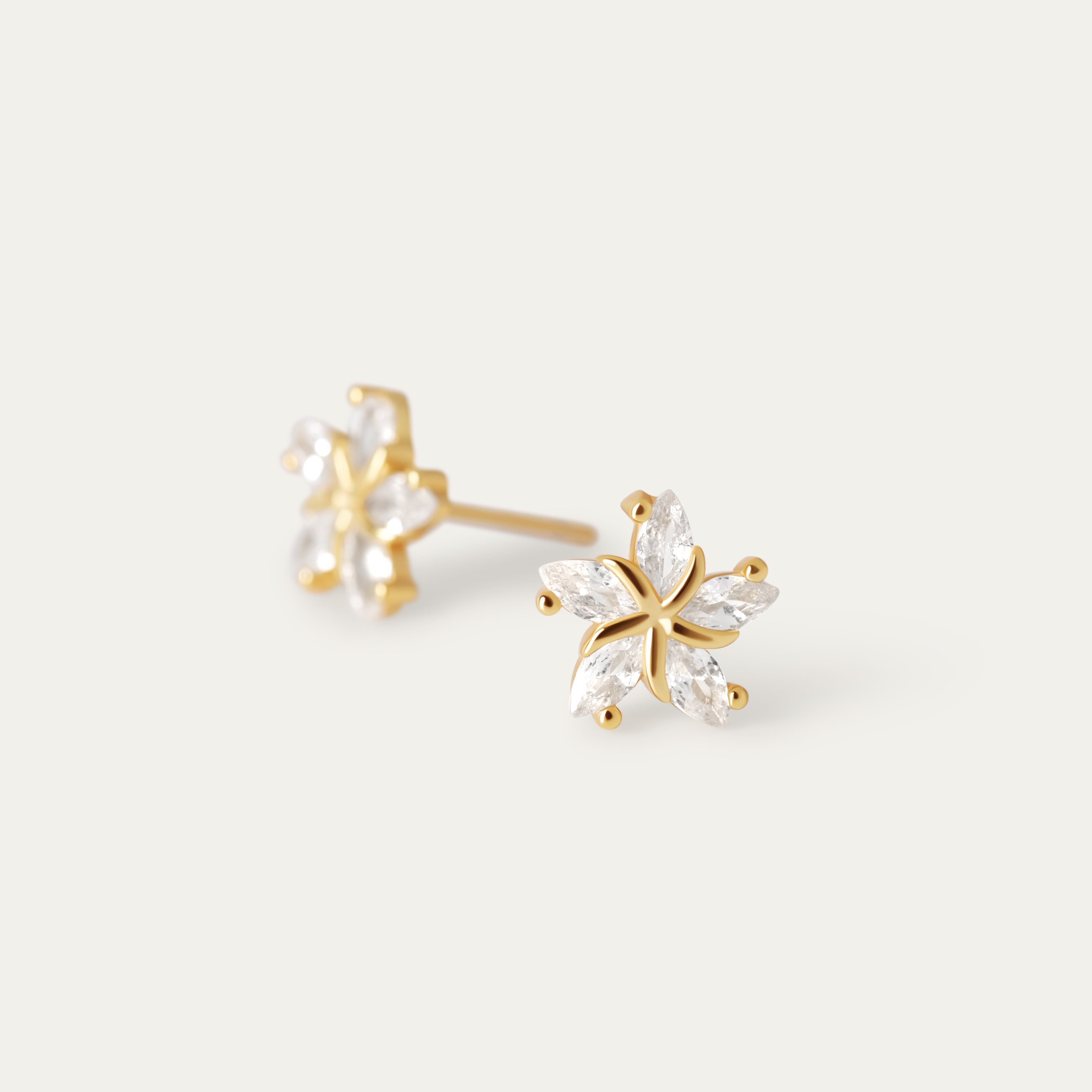Marta CZ Studs (18K Gold Vermeil)