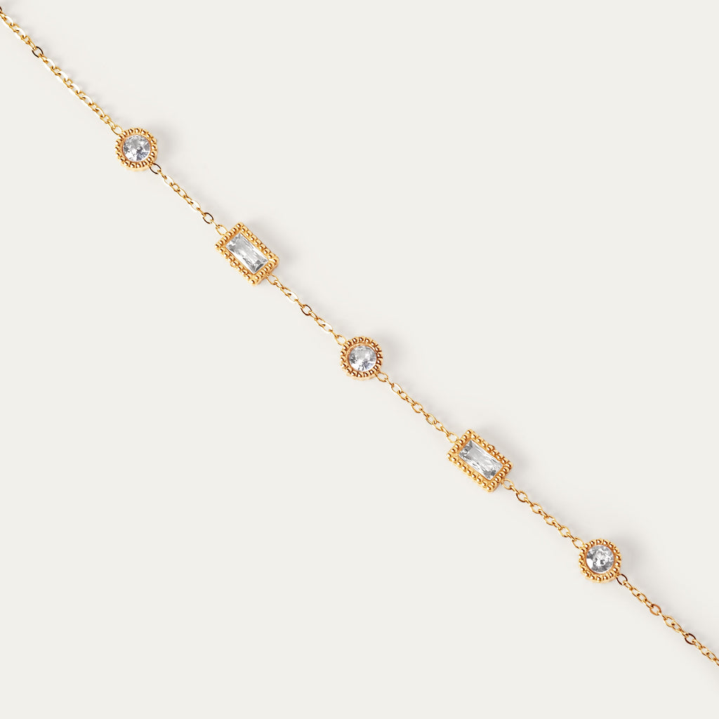 Milga CZ Bracelet (18K Gold Stainless Steel)