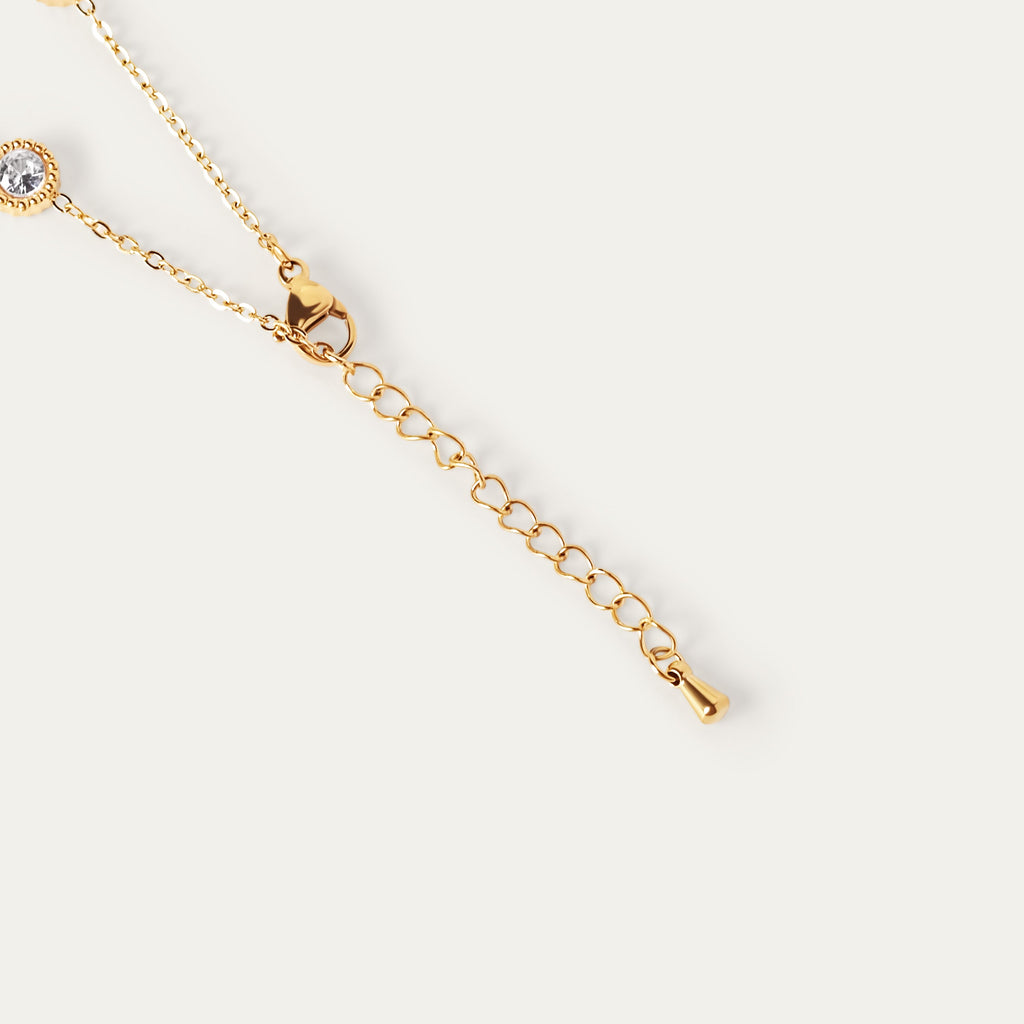 Milga CZ Bracelet (18K Gold Stainless Steel)