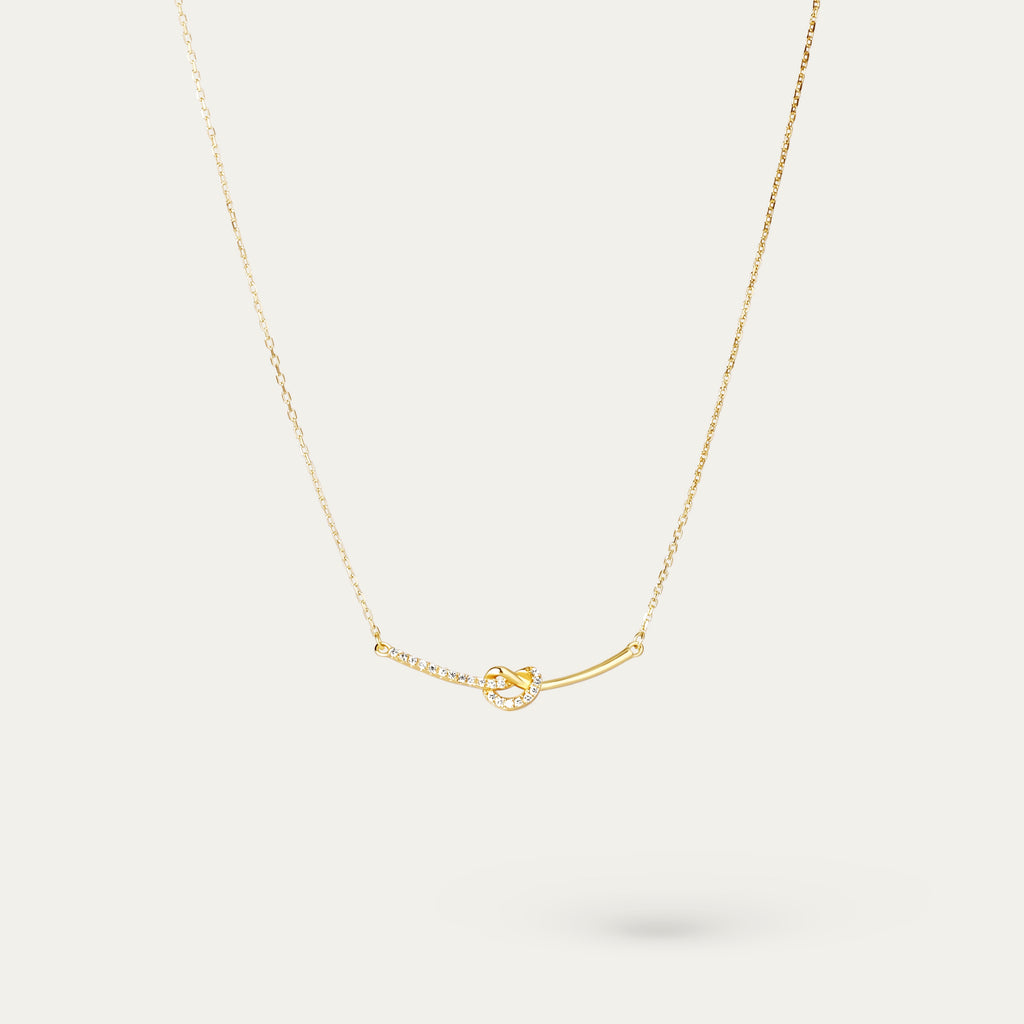 Rey CZ Necklace (14K Gold Vermeil)