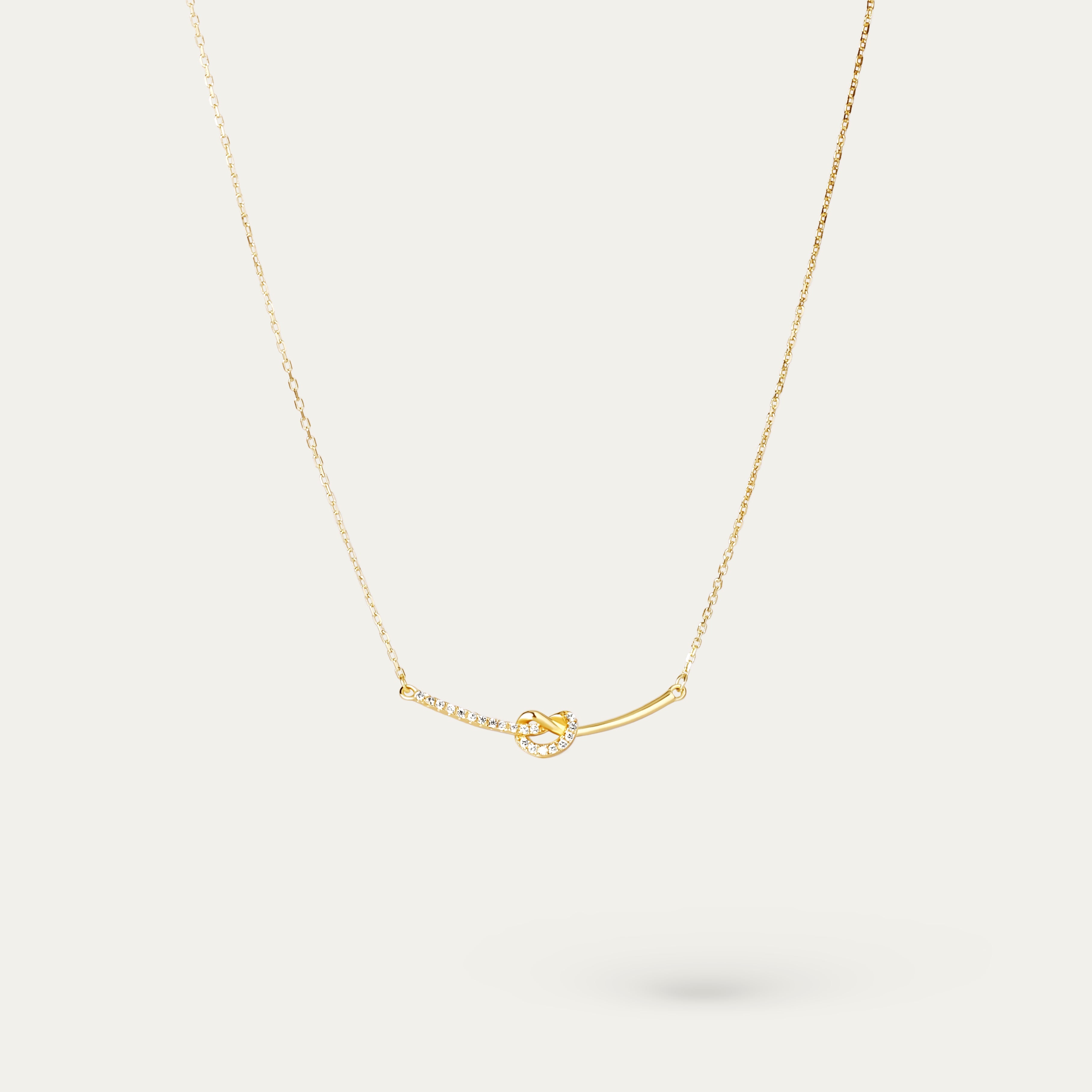 Rey CZ Necklace (14K Gold Vermeil)