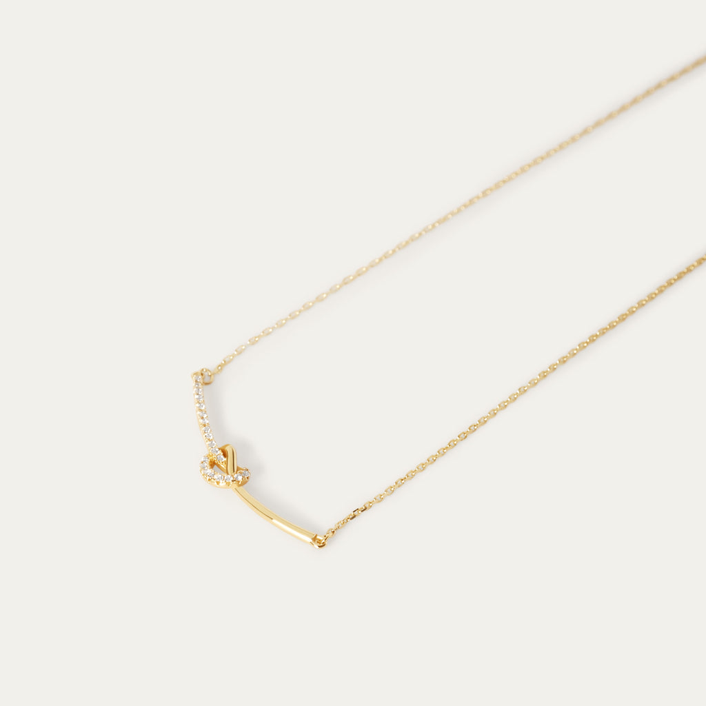 Rey CZ Necklace (14K Gold Vermeil)