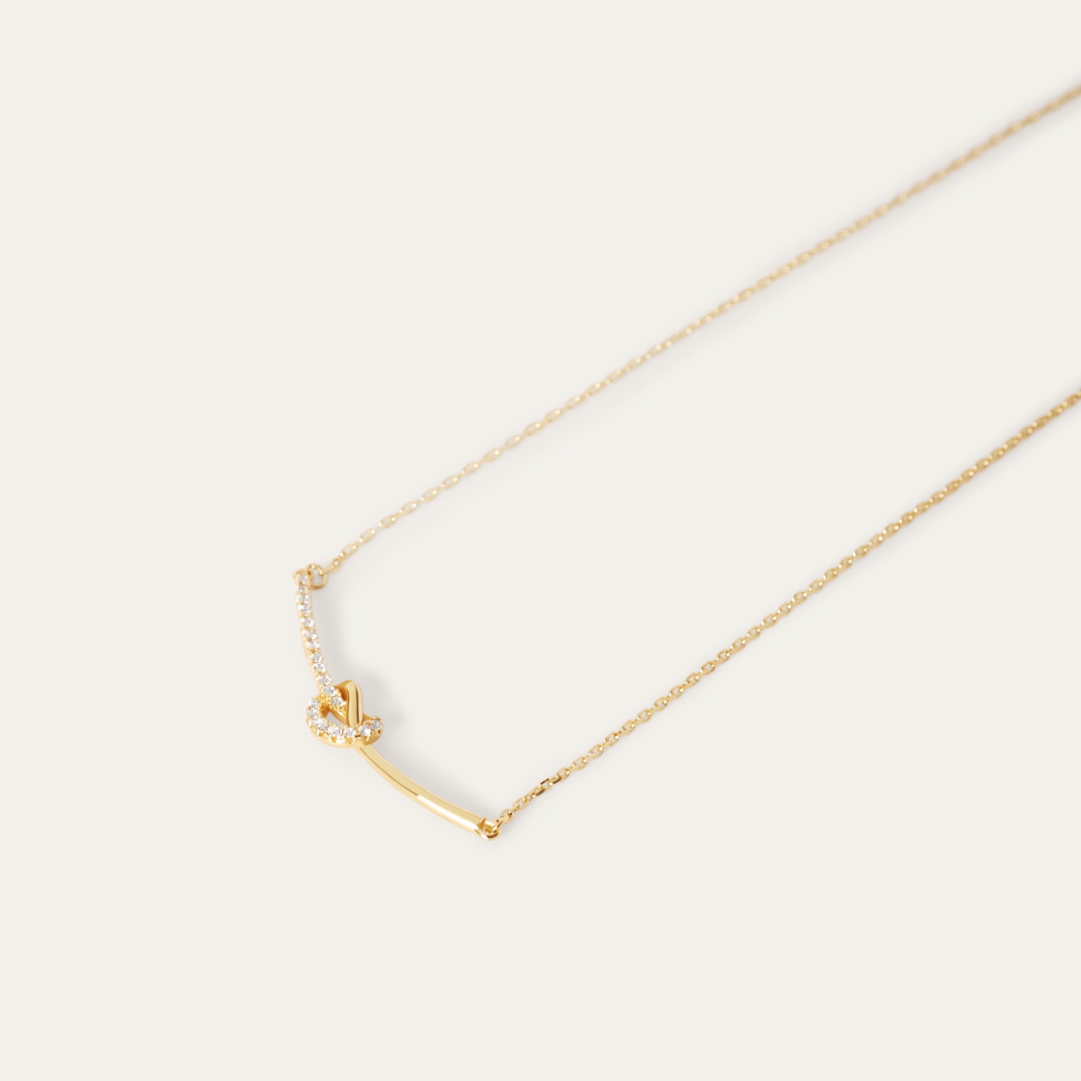 Rey CZ Necklace (14K Gold Vermeil)