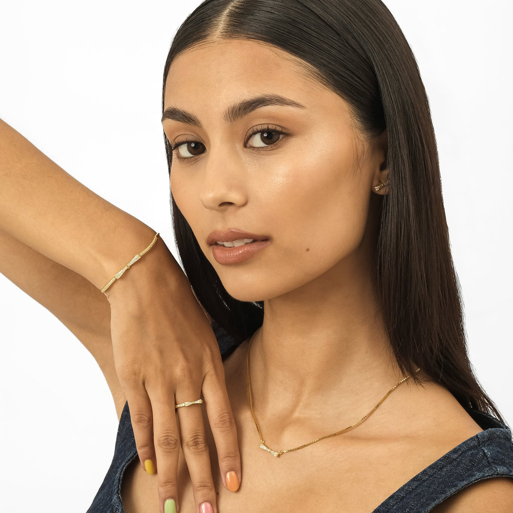 Riva CZ Bracelet (18K Gold Vermeil)