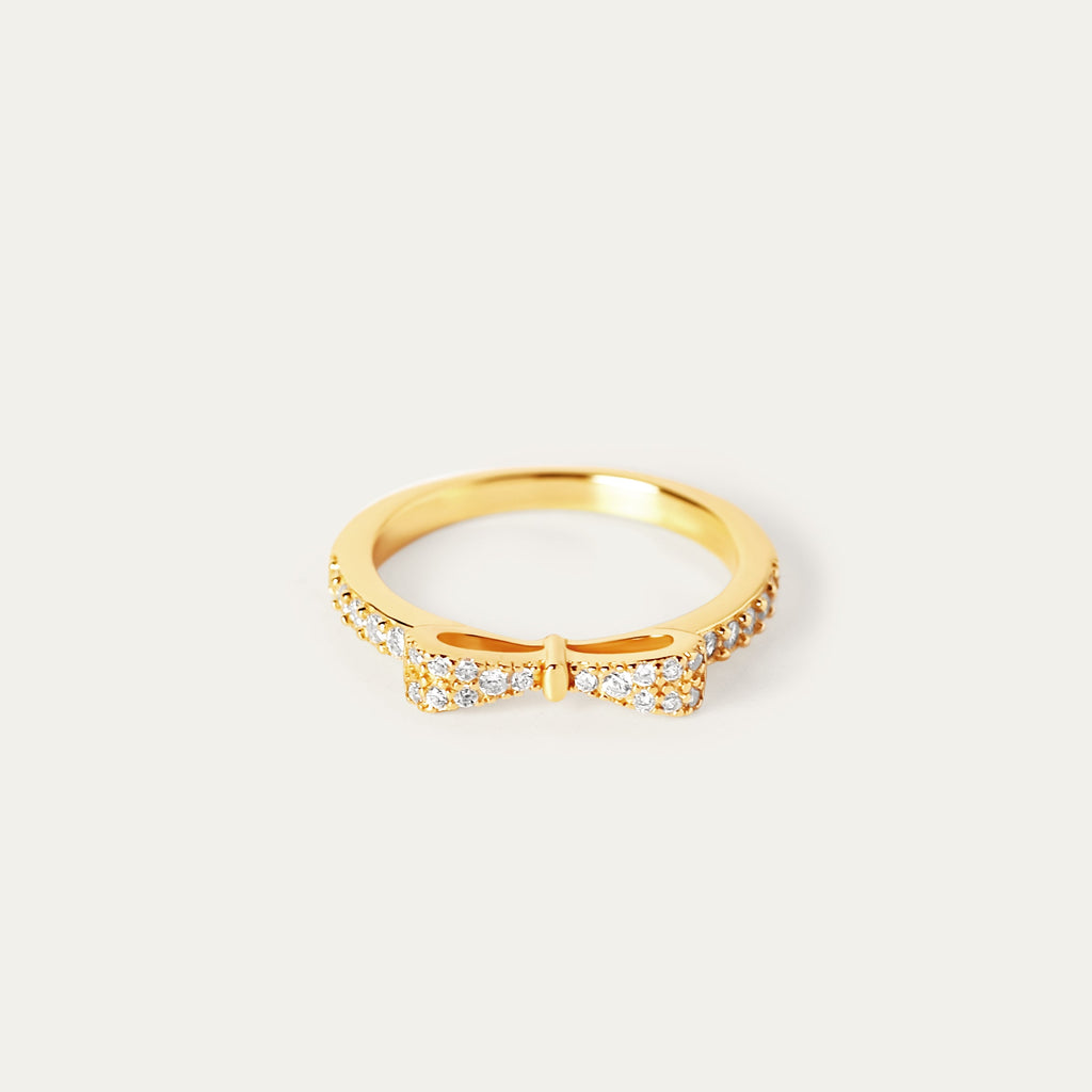 Riva CZ Ring (18K Gold Vermeil, Size 7)