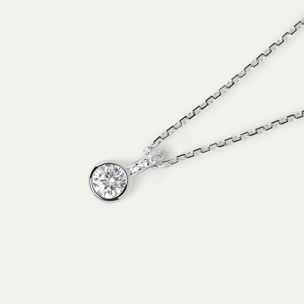 Roy CZ Necklace (925 Sterling Silver)