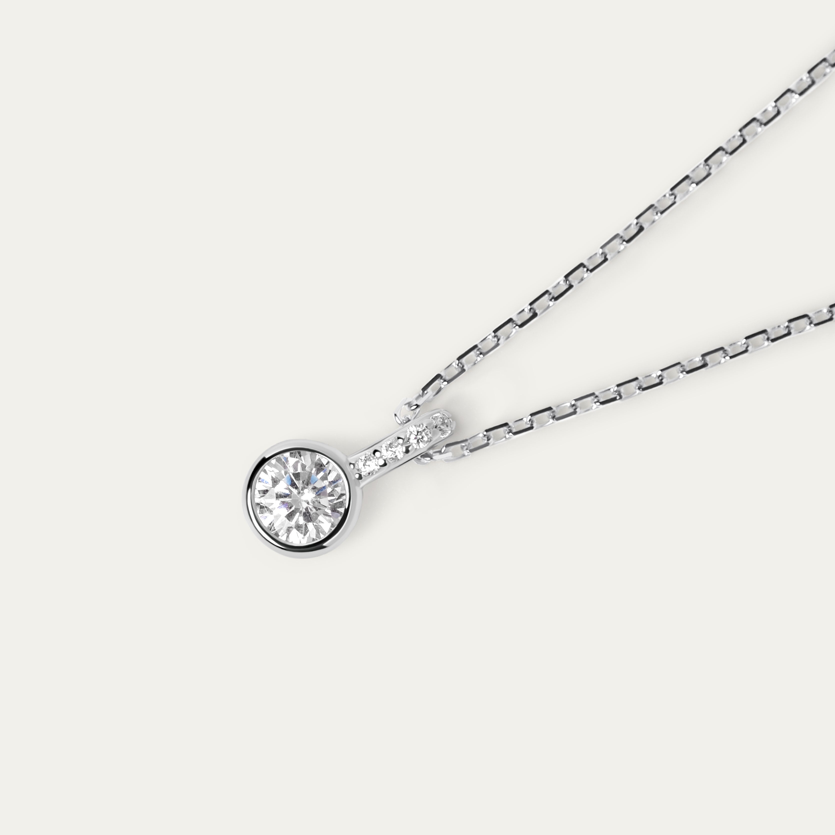 Roy CZ Necklace (925 Sterling Silver)