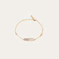 Shika Bracelet (18K Gold Brass Charm 18K Gold Stainless Steel Chain)