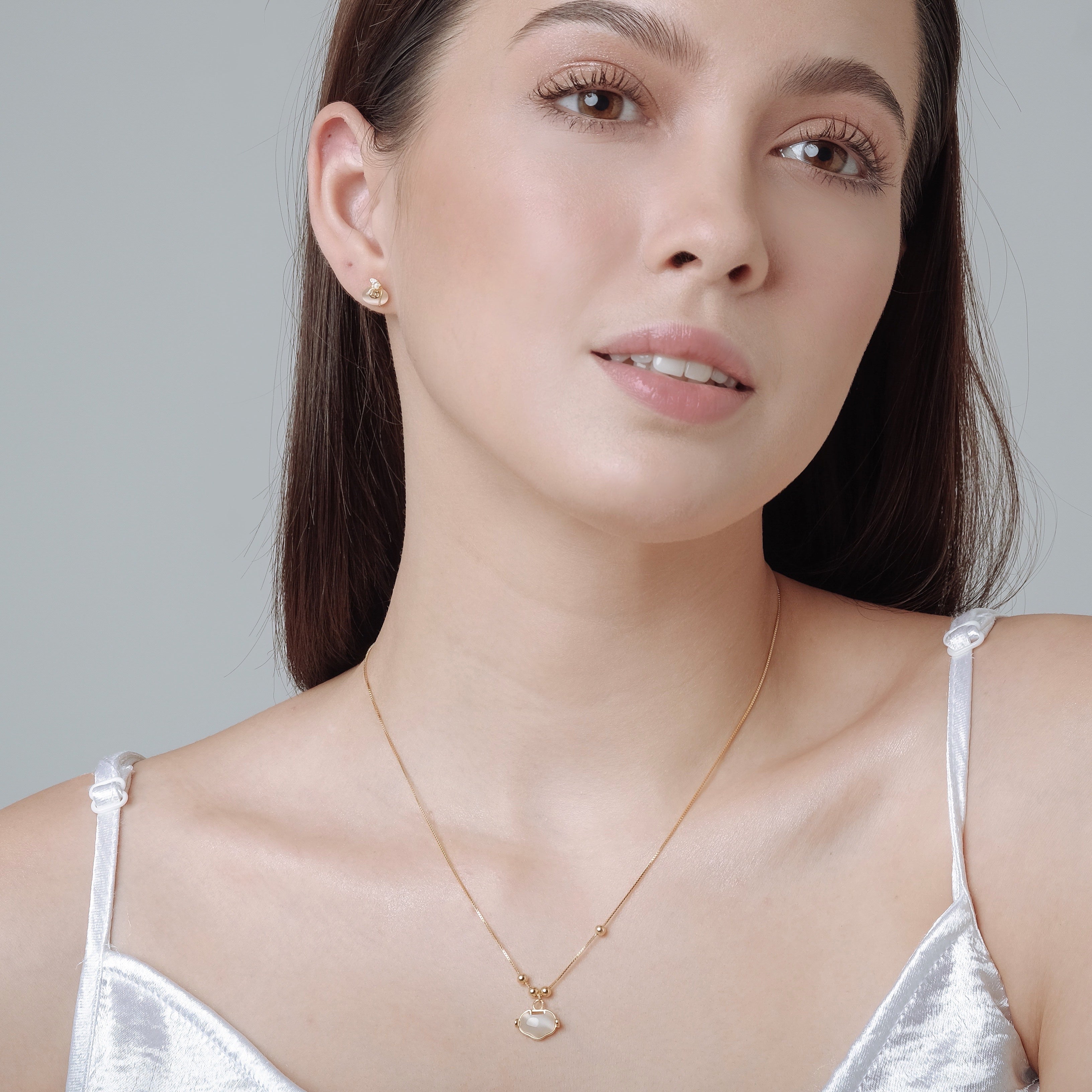 Yance Cat's Eye Necklace (18K Gold Vermeil)