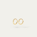 Yani Teeny-Tiny CZ Hoops (18K Gold Vermeil)